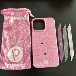 iPhone 14 Pro Max Pink Pearl Loopy case